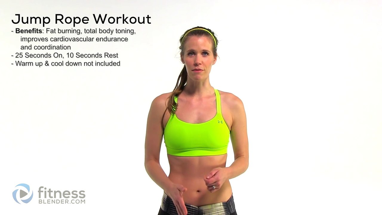Quick Sweat Cardio Fat Burn - Fun Jump Rope Workout