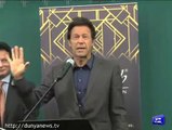 Dunya News- Imran warns about his 'throw' after fear of shoe throw at him