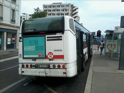 Sound Bus Irisbus Citelis 12 n°3807 du réseau TCL - Lyon sur la ligne C23