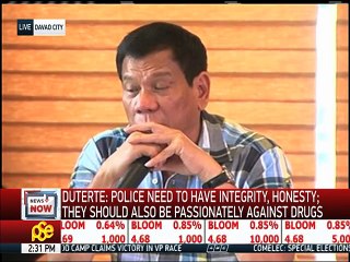 Duterte: Don't call me for favors, promotions