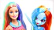 Barbie & MLP Rainbow Dash make Braided Rainbow Bagels | Fun Barbie Videos by DCTC