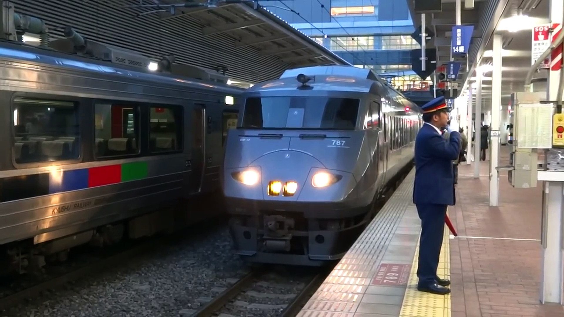 博多駅発車メロディー 鹿児島本線787系特急きらめき号発車 Video Dailymotion