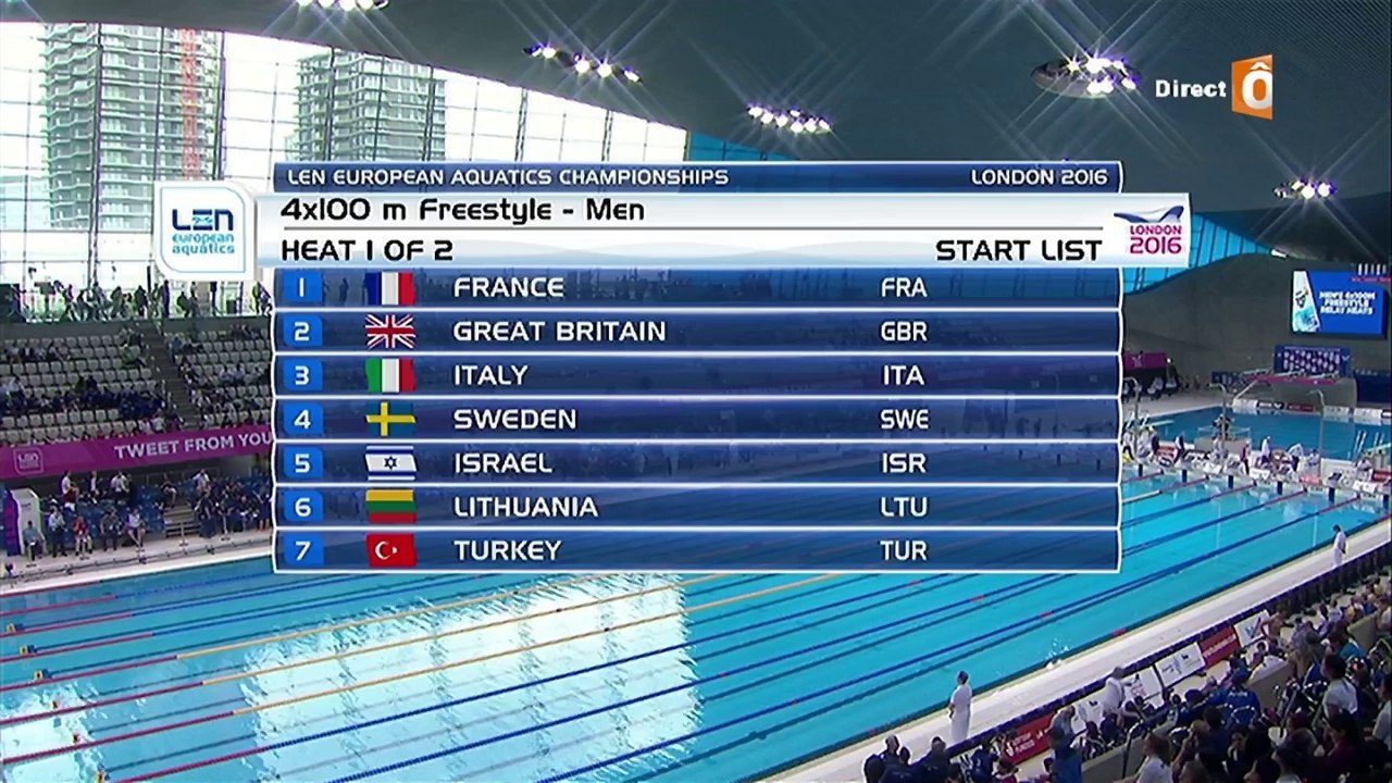 série 4x100m NL H - ChE 2016 natation (Mignon, Meynard, Gilot, Bourelly)