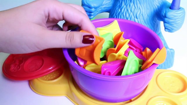 Play Doh Cookie Monster Letter Lunch Play Dough Colours Modelling Clay Fun for Children