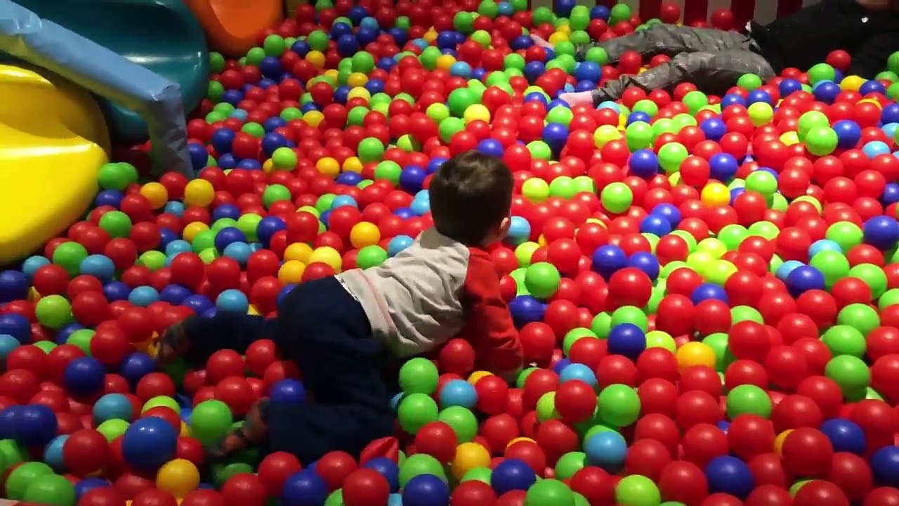 Best Fun Toys And Outdoor PlayGround Pitt Balls And Diffrent Colors Slides Collection Video For Kids
