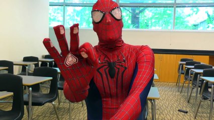 SUPERHERO School_ Spiderman Sleeps Through Mr. Batman's Math Class _ DCTC Superheroes