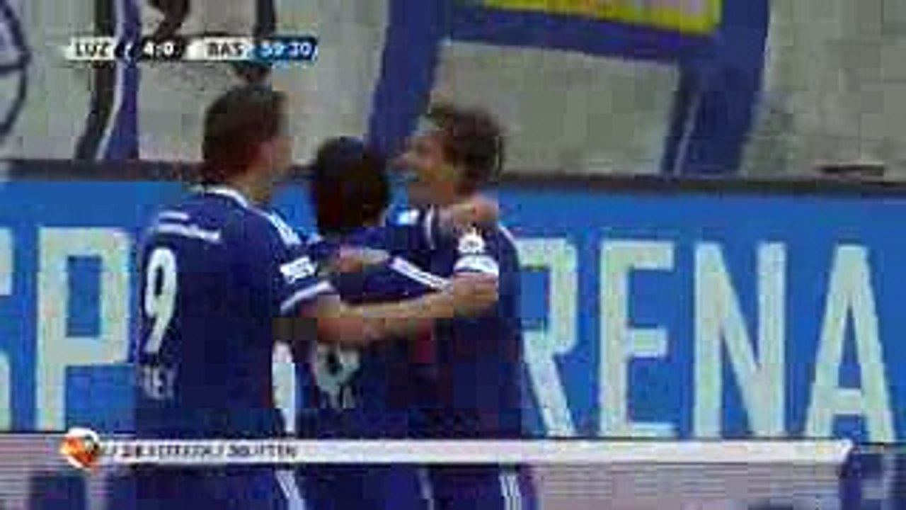FC Luzern vs FC Basel  4-0 Nicolas Haas Goal Swiss Super League 16-05-2016 HD