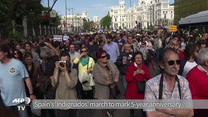 Spain's 'Indignados' march to mark five-year anniversary