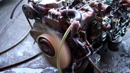 แกะกล่อง ► ISUZU NPR เครื่อง 4HF1 (ฝาขาว) JAPAN ENGINE 4.3 (4,300 cc) WHITE HEAD COVER by gaeglong