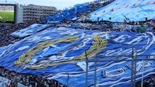 Entree des joueurs et tifo om sedan