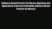 PDF Evidence-Based Practice For Nurses: Appraisal and Application of Research (Schmidt Evidence
