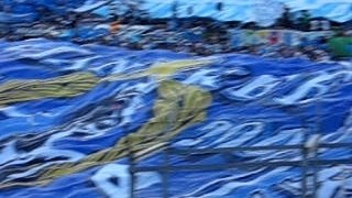 Entree des joueurs et tifo om sedan