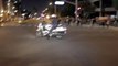 Biker flips off police officer issuing dispersal order - Anaheim Unrest July 24, 2012