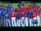 Así fue la pelea entre el beisbolista venezolano Rougned Odor y el dominicano José Bautista