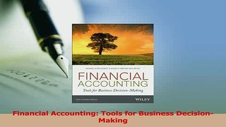 Read  Financial Accounting Tools for Business DecisionMaking Ebook Free