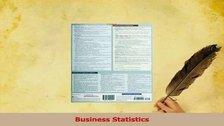 Read  Business Statistics Ebook Free