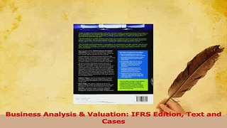 Download  Business Analysis  Valuation IFRS Edition Text and Cases Ebook Online