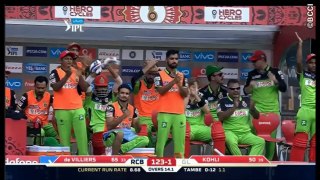 AB de Villiers and  Kohli 229 Runs Partnership  vs Gujarat Lions in IPL 2016- crickiepedia.com