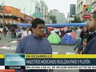 México: profesores exigen diálogo con Peña Nieto