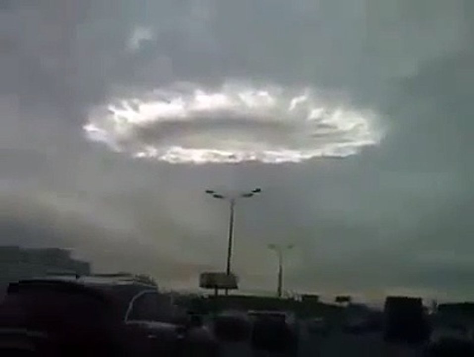 Strange UFO cloud in Israel