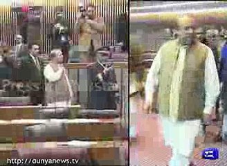 PM Nawaz Sharif explain his position in NA today, Report by Shakir Solangi, Dunya News.