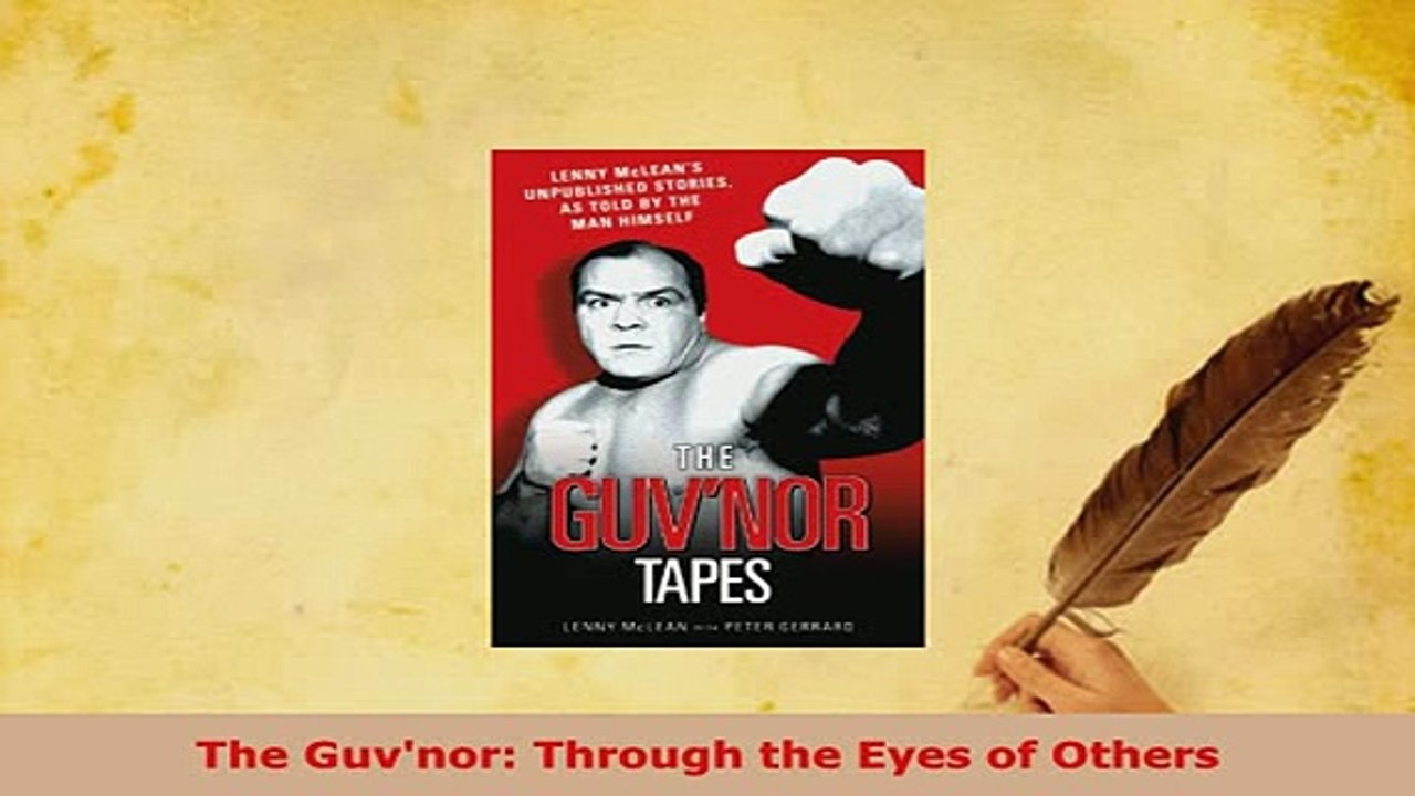 PDF  The Guvnor Through the Eyes of Others Free Books