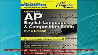 new book  Cracking the AP English Language  Composition Exam 2016 Edition College Test
