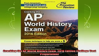 new book  Cracking the AP World History Exam 2016 Edition College Test Preparation