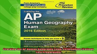 new book  Cracking the AP Human Geography Exam 2016 Edition College Test Preparation