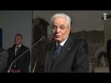 Pompei (NA) - Intervento del Presidente Mattarella inaugurazione mostra Mitoraj (14.05.16)