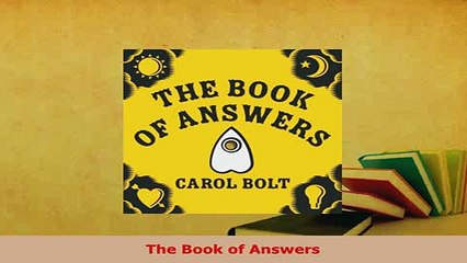 PDF  The Book of Answers Free Books