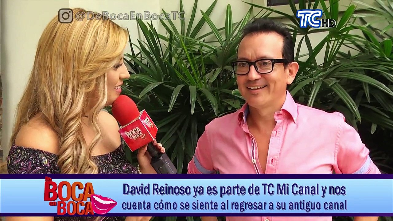 David Reinoso ya es parte de TC Mi Canal y nos cuenta cómo se siente al regresar a su antiguo canal