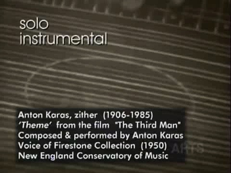 Anton Karas Performs "Harry Lime Theme" on Zither (Live) from The Third Man (1949)