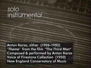 Anton Karas Performs "Harry Lime Theme" on Zither (Live) from The Third Man (1949)