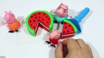 Play Return | play doh watermelon cake - make cream watermelon cake for peppa pig en funny toys