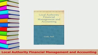 Read  Local Authority Financial Management and Accounting Ebook Free