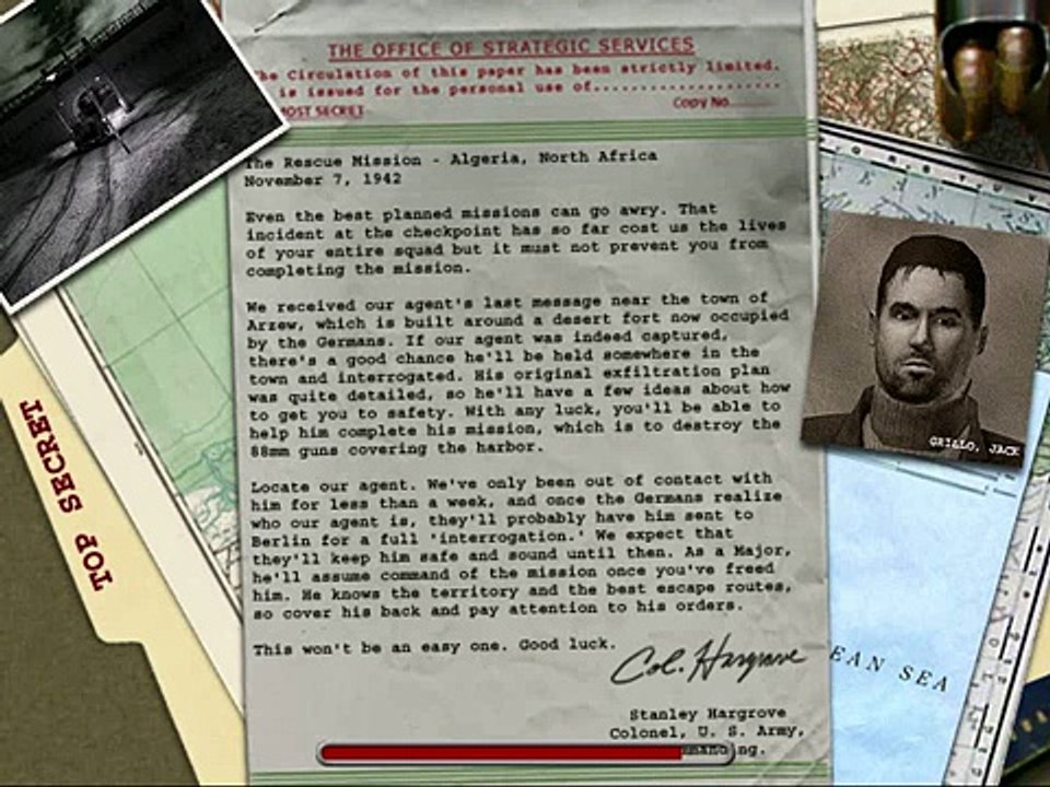 Medal of Honor Allied Assault Briefing 01 mission 1