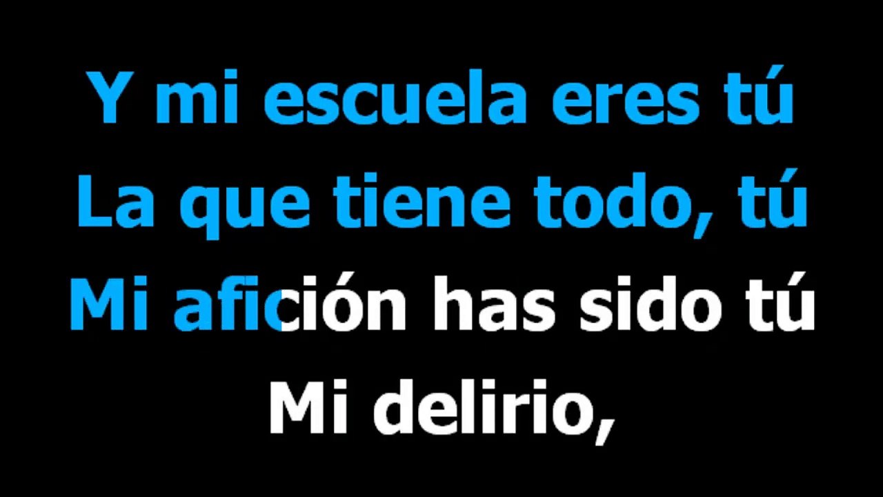 Me faltas tu - Carlos Baute - Karaoke - Letra