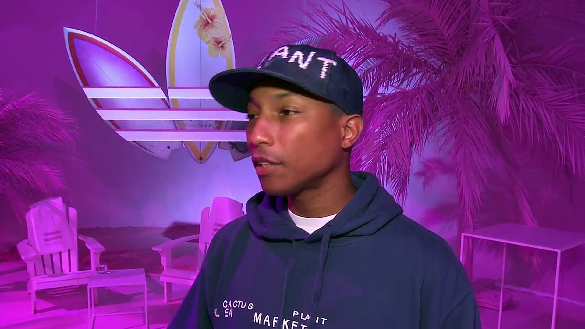 pharrell williams pink beach adidas