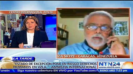 Estado de excepción en lugar de solucionar la crisis va a aumentarla: experto en DD.HH. de AI en Venezuela