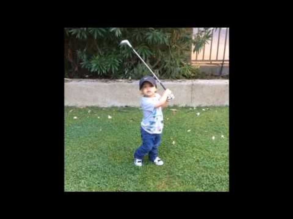 Two-Year-Old Plays Golf Like a Pro