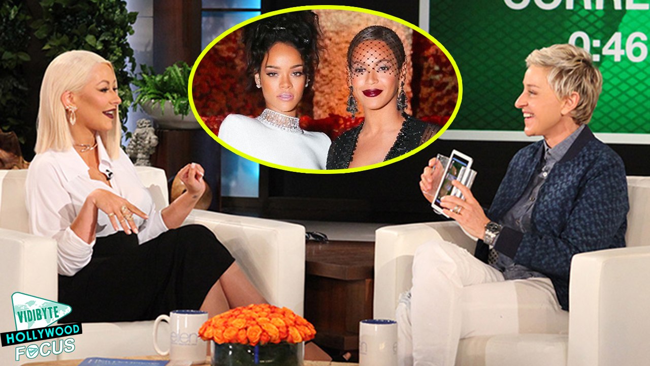 Christina Aguilera Impersonates Beyonce and Rihanna On ‘Ellen’