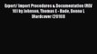 Download Export/ Import Procedures & Documentation (REV 10) by Johnson Thomas E - Bade Donna