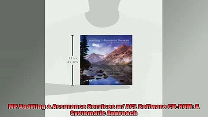 Descargar video: For you  MP Auditing  Assurance Services w ACL Software CDROM A Systematic Approach