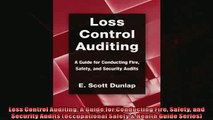Enjoyed read  Loss Control Auditing A Guide for Conducting Fire Safety and Security Audits