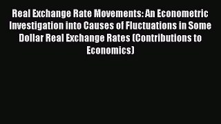 Read Real Exchange Rate Movements: An Econometric Investigation into Causes of Fluctuations
