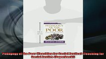 FREE PDF  Pedagogy of the Poor Teaching for Social Justice Teaching for Social Justice  DOWNLOAD ONLINE