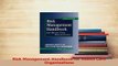 Read  Risk Management Handbook for Health Care Organizations Ebook Free