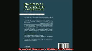 READ book  Proposal Planning  Writing 4th Edition Online Free