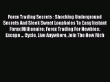 Read Forex Trading Secrets : Shocking Underground Secrets And Sleek Sweet Loopholes To Easy